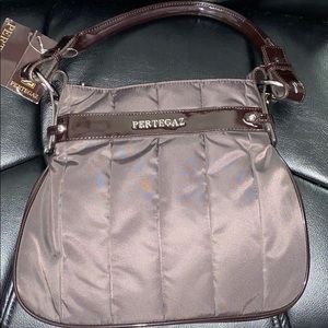 Pertegaz brown nylon purse